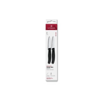 Victorinox Classic Gemüsemesser 8cm black , Set 2-teilig, Mittelspitz Victorinox Classic Gemüsemesser 8cm black , Set 2-teilig, Mittelspitz