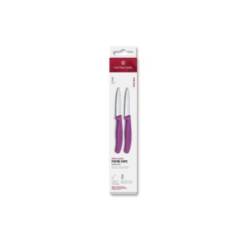 Victorinox Classic Gemüsemesser 8cm violett, Set 2-teilig, Mittelspitz Victorinox Classic Gemüsemesser 8cm violett, Set 2-teilig, Mittelspitz