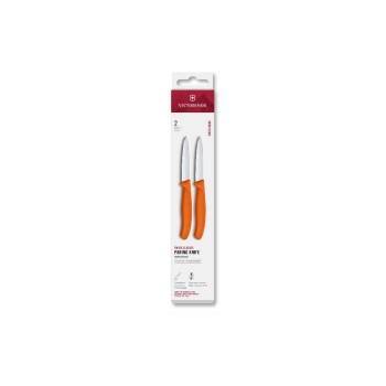 Victorinox Classic Gemüsemesser 8cm orange, Set 2-teilig, Mittelspitz Victorinox Classic Gemüsemesser 8cm orange, Set 2-teilig, Mittelspitz