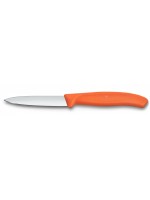Victorinox Classic Gemüsemesser 8cm orange, Wellenschliff, Mittelspitz