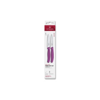 Victorinox Classic Gemüsemesser 10cm viol., Set 2tgl, gerader + Wellenschliff Mittelsp. Victorinox Classic Gemüsemesser 10cm viol., Set 2tgl, gerader + Wellenschliff Mittelsp.