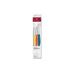 Victorinox Jeux de couteaux Swiss Classic, Jaune / Orange / Bleu