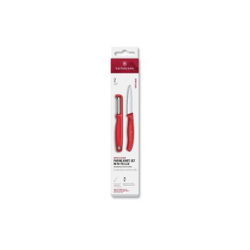 Victorinox Classic Gemüsemesser Set red, Set 2tlg, Schäler + Gemüsemesser Victorinox Classic Gemüsemesser Set red, Set 2tlg, Schäler + Gemüsemesser