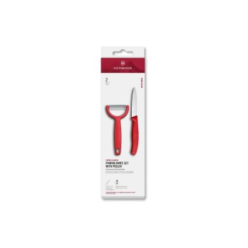 Victorinox Classic Gemüsemesser Set red, Set 2tlg, Schäler + Gemüsemesser Victorinox Classic Gemüsemesser Set red, Set 2tlg, Schäler + Gemüsemesser