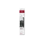 Victorinox Classic Gemüsemesser Set black , Set 3tlg, Schäler+ Gemüsemesser 8+10cm