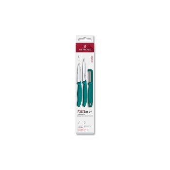 Victorinox Classic Gemüsemesser Set grün, Set 3tlg, Schäler+ Gemüsemesser 8+10cm Victorinox Classic Gemüsemesser Set grün, Set 3tlg, Schäler+ Gemüsemesser 8+10cm