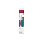Victorinox Jeux de couteaux Swiss Classic, 3 pièces, Vert / Violet / Bleu