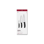 Victorinox Jeux de couteaux Swiss Classic, 3 pièces, noir, boîte cadeau