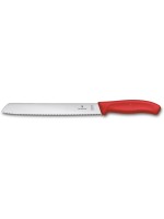 Victorinox Couteau à pain Swiss Classic, 21 cm, blister, rouge