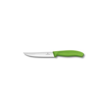 Victorinox Steak-, Pizzamesser, grün, Wellenschliff, 12 cm Victorinox Steak-, Pizzamesser, grün, Wellenschliff, 12 cm