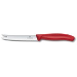 Victorinox Classic Käse- et Wurstmesser, mit Wellenschliff, 11cm, rouge 