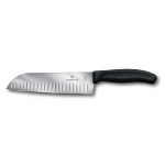 Victorinox Santokumesser Kullenschliff, 17cm, noir