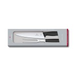 Victorinox Couverts à trancher Swiss Classic 2 pièces, noir