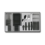 Victorinox Kits de couverts 24-parties, Noir/Argenté