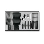 Victorinox Kits de couverts 24-parties, Noir/Argenté