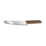 Victorinox Couteau à pain Swiss Modern bois de noyer