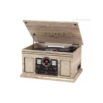 Victrola Le Quincy VTA-200B Aspect bois d'acajou