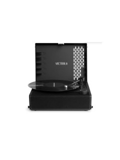 Victrola Revolution Go Portable, entraînement par courroie, alimentation par batterie, noir