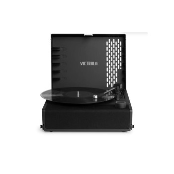 Victrola Revolution Go Portable, entraînement par courroie, alimentation par batterie, noir