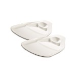 Villeroy & Boch Assiette non décorative BBQ Passion Steak 2 Pièce/s, Blanc