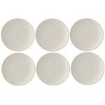 Villeroy & Boch Assiettes pour le petit-déjeuner et à dessert Manufacture Rock 6 pcs. Blanc