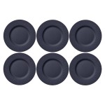 Villeroy & Boch Assiette non décorative Manufacture Rock Ø 27 cm, 6 Pièce/s, Noir