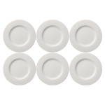 Villeroy & Boch Assiette non décorative Manufacture Rock Ø 27 cm, 6 Pièce/s, Blanc