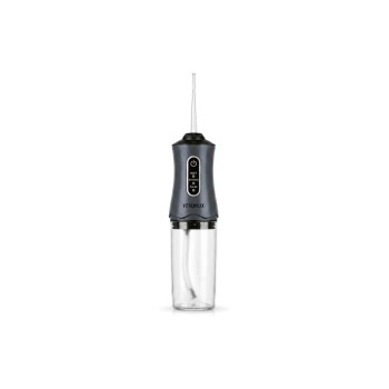 VITALmaxx Munddusche 5V anthrazit, with 4 Aufsätzen 220ml Wassertank