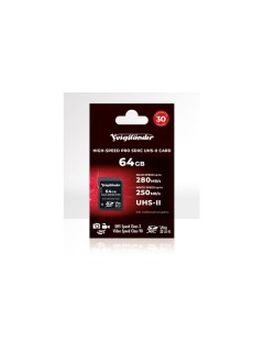 Voigtländer Carte SDXC PRO 64 GB, UHS-II, U3, V90 Voigtländer Carte SDXC PRO 64 GB, UHS-II, U3, V90