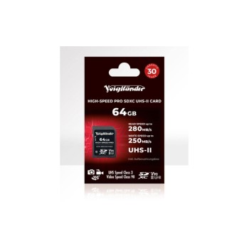 Voigtländer Carte SDXC PRO 64 GB, UHS-II, U3, V90
