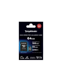Voigtländer Carte microSDXC PRO 64 GB UHS-I U3 V30 A1 Voigtländer Carte microSDXC PRO 64 GB UHS-I U3 V30 A1