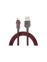 Volutz Armorcord Micro-USB for USB cable, 3m, rubinrot