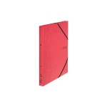 VON Classeur avec bandes d'angle élastiques, 2.5 cm, Rouge