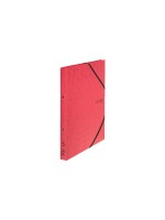 VON Classeur avec bandes d'angle élastiques, 2.5 cm, Rouge
