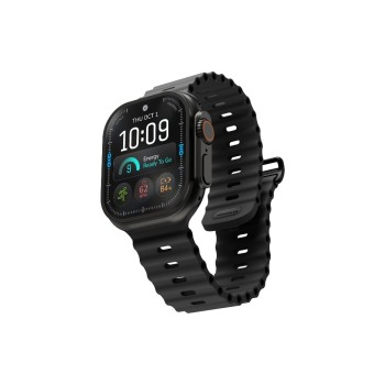 VONMÄHLEN Wave Band 3, Black, Apple Watch - 44 / 45 / 46 / 49mm VONMÄHLEN Wave Band 3, Black, Apple Watch - 44 / 45 / 46 / 49mm