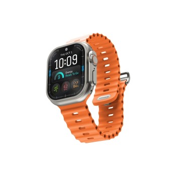 VONMÄHLEN Wave Band 3, Orange, Apple Watch - 44 / 45 / 46 / 49mm VONMÄHLEN Wave Band 3, Orange, Apple Watch - 44 / 45 / 46 / 49mm