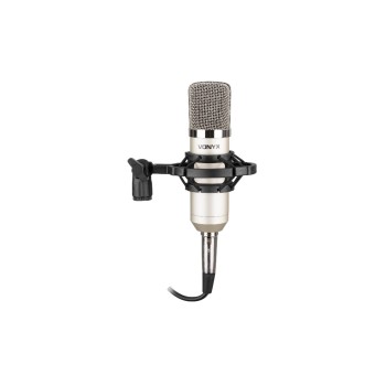 Vonyx CM400 Kondensator Studiomikrofon, Grossmembran, with Shockmount and cable Vonyx CM400 Kondensator Studiomikrofon, Grossmembran, with Shockmount and cable
