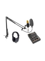 Vonyx Studio Set Kit 2, Mikrofon-Set, Mixer, Kopfhörer
