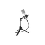 Vonyx Microphone à condensateur CM300S Argent