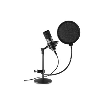 Vonyx CMTS300, USB-Mikrofon, Tischstativ, Popfilter Vonyx CMTS300, USB-Mikrofon, Tischstativ, Popfilter