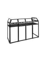 Vonyx DB5, DJ Booth aus Aluminium, schwarz, 2m