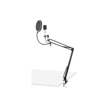 Vonyx CMS320W, USB-Mikrofon, Tischarm, Popfilter, white Vonyx CMS320W, USB-Mikrofon, Tischarm, Popfilter, white