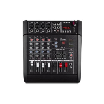 Vonyx AM5A Powermixer, 5-Kanal, DSP, USB, SD, BT, MP3 Vonyx AM5A Powermixer, 5-Kanal, DSP, USB, SD, BT, MP3