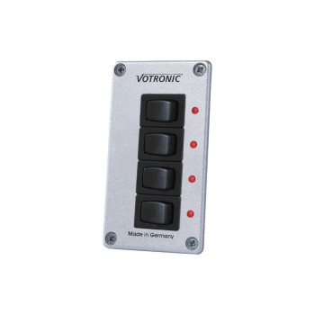 Votronic 1288 Schalter-Panel 4 S 12, 24 8A, EIN, Aus with LED Control