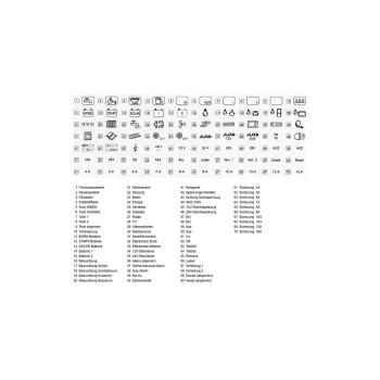 Votronic Feuille de pictogrammes