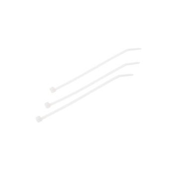 Brides pour câbles 140 x 3.6, 100 pièces, transparent, attaches câbles en plastique