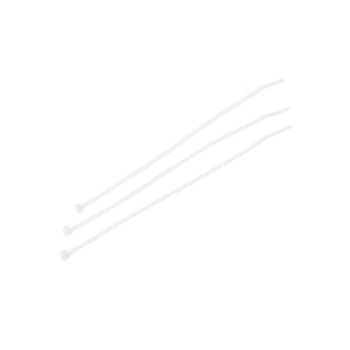 Brides pour câbles 200 x 3.6, 100 pièces, transparent, attaches câbles en plastique