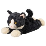 Warmies Peluche chauffante Chat couché avec rembourrage à la lavande 37 cm