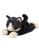 Warmies Peluche chauffante Chat couché avec rembourrage à la lavande 37 cm