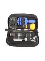 Tool set for watchmaking, 31 pieces, case